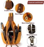 Jannloe Canvas Sling Bag Small Crossbody Backpack for Women Men Casual Shoulder Daypack Outdoor Rucksack Hiking Travel - Image 5